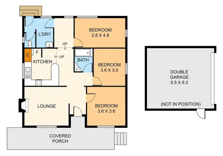 Floorplan of Homely unit listing, 1/22 Veronica Street, Ferntree Gully VIC 3156