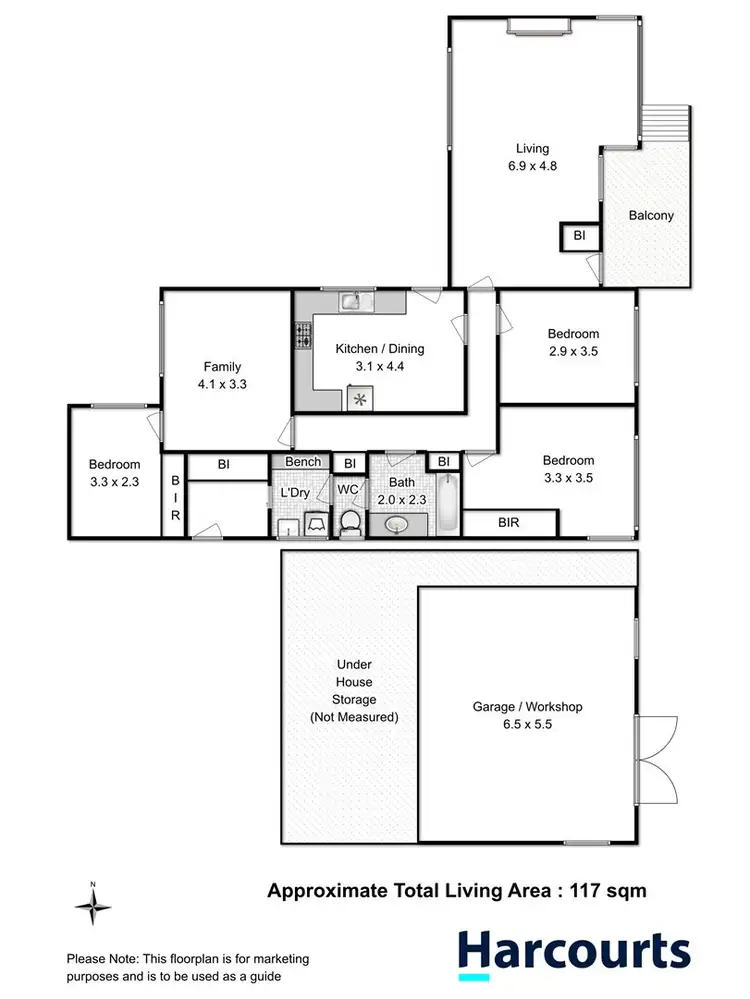Floorplan of Homely house listing, 11 Bastick Street, Rosny TAS 7018