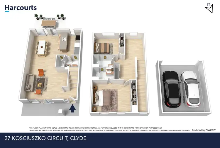 Floorplan of Homely townhouse listing, 27 Kosciuszko Circuit, Clyde VIC 3978