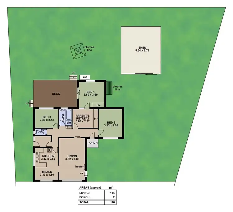 Floorplan of Homely house listing, 26 Panorama Crescent, Reynella SA 5161
