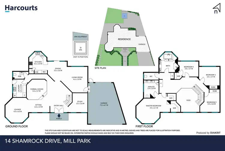 Floorplan of Homely house listing, 14 Shamrock Drive, Mill Park VIC 3082