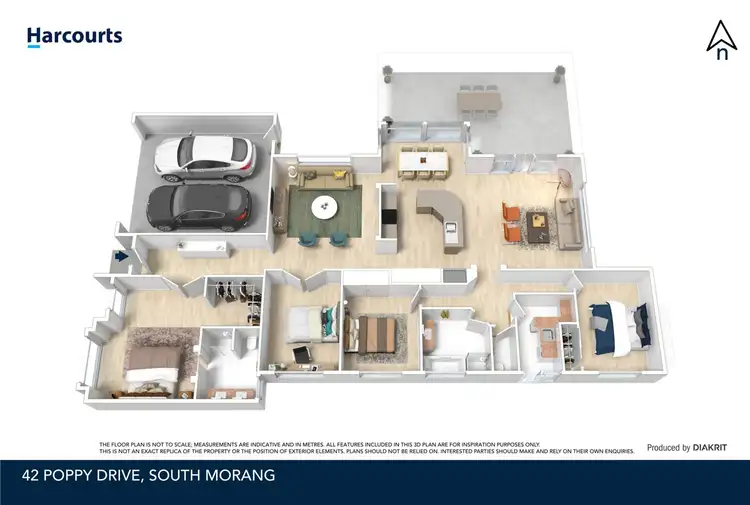 Floorplan of Homely house listing, 42 Poppy Drive, South Morang VIC 3752