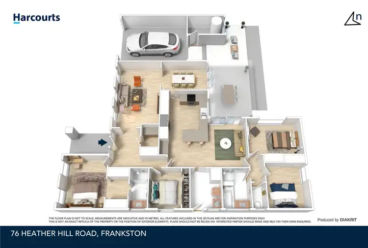 Floorplan of Homely house listing, 76 Heatherhill Road, Frankston VIC 3199