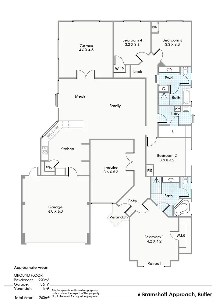 Floorplan of Homely house listing, 6 Bramshott Approach, Butler WA 6036