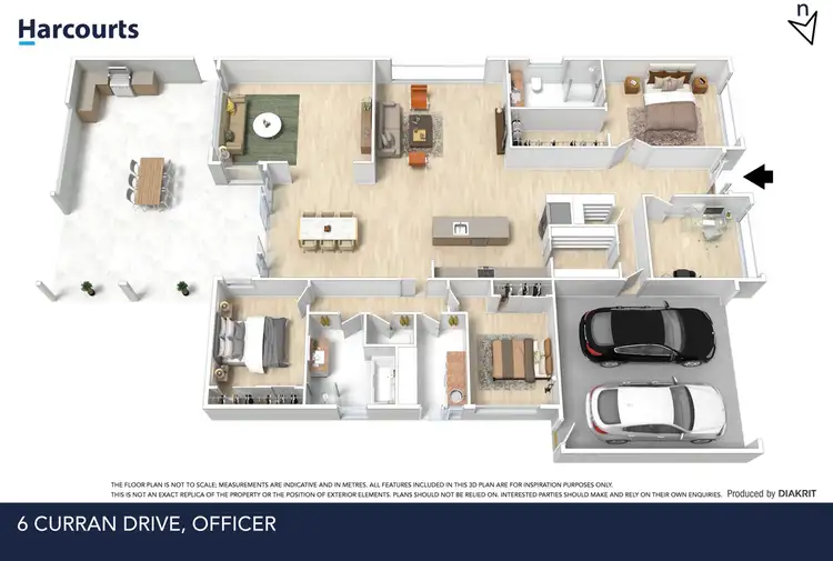 Floorplan of Homely house listing, 6 Curran Drive, Officer VIC 3809