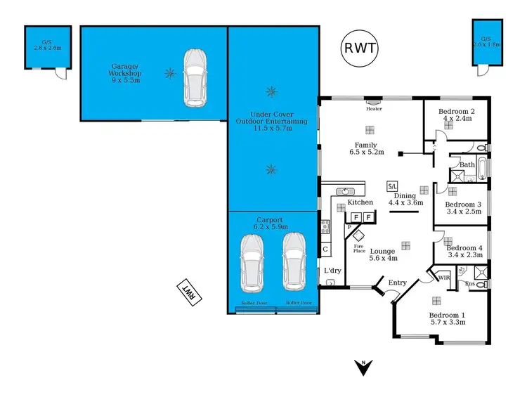 Floorplan of Homely house listing, 13 McCormack Crescent, Woodcroft SA 5162