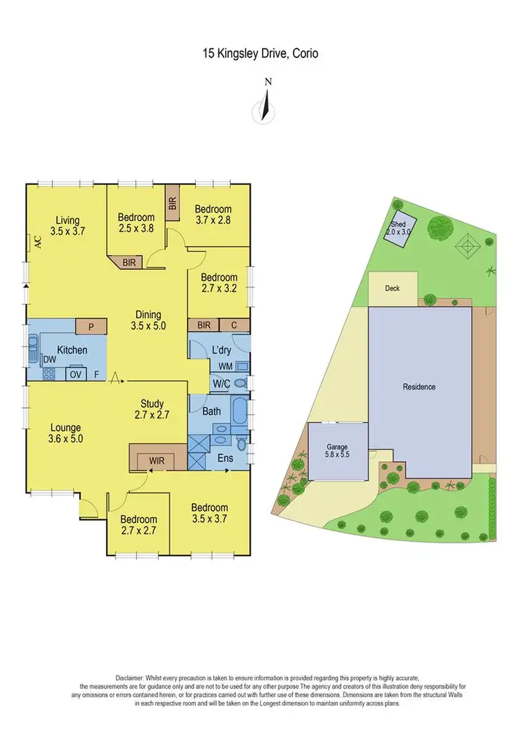 Floorplan of Homely house listing, 15 Kingsley Drive, Corio VIC 3214