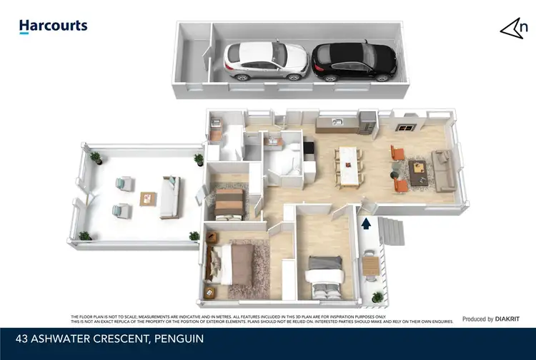 Floorplan of Homely house listing, 43 Ashwater Crescent, Penguin TAS 7316
