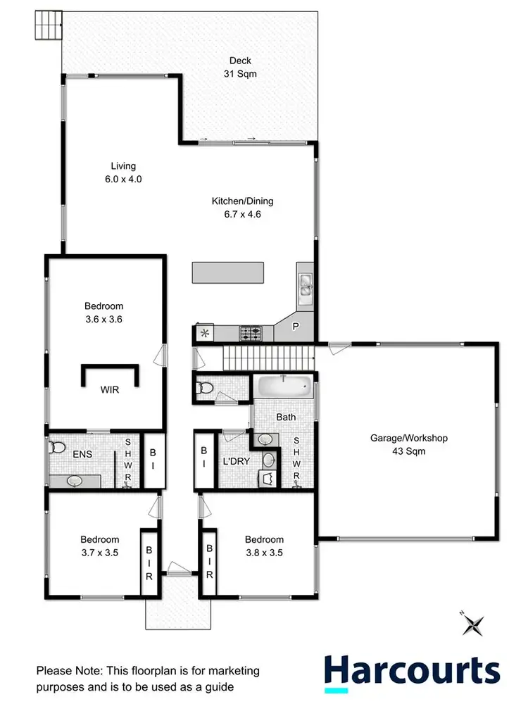 Floorplan of Homely house listing, 4 Hillmorton Road, Lindisfarne TAS 7015