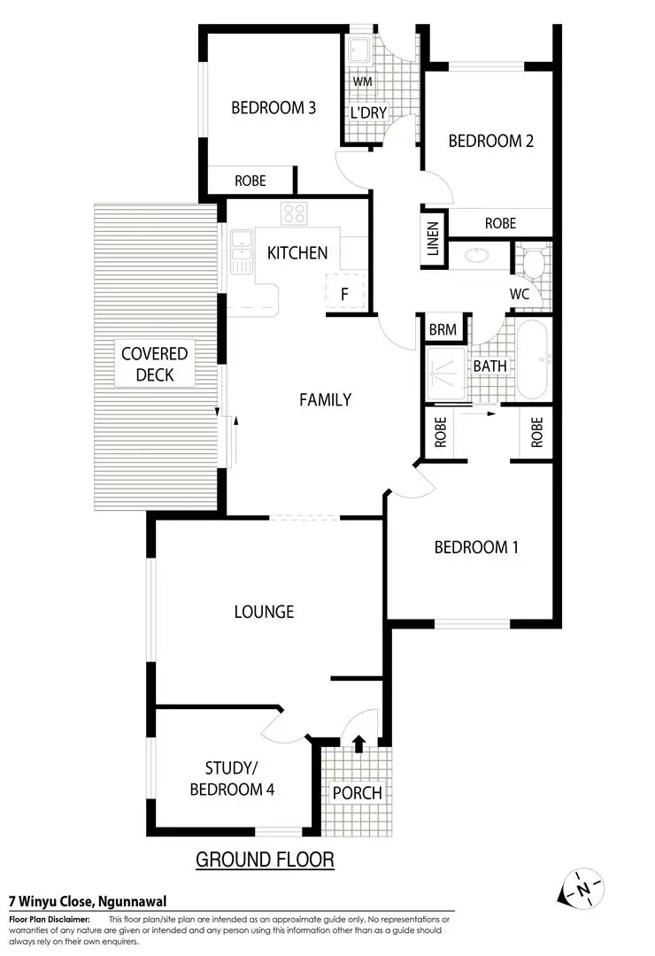 Floorplan of Homely house listing, 7 Winyu Close, Ngunnawal ACT 2913