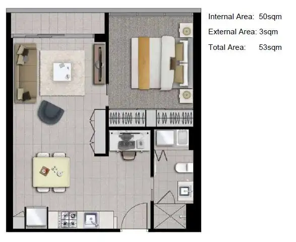 Floorplan of Homely unit listing, 1212/35 Hercules Street, Hamilton QLD 4007