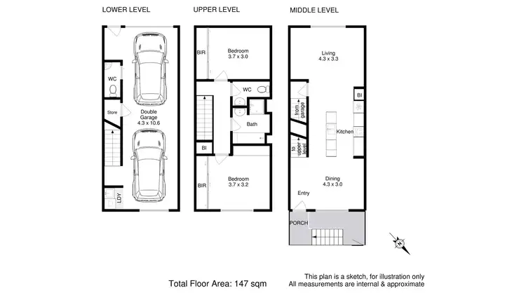 Floorplan of Homely house listing, 13 Terminus Row, Hobart TAS 7000