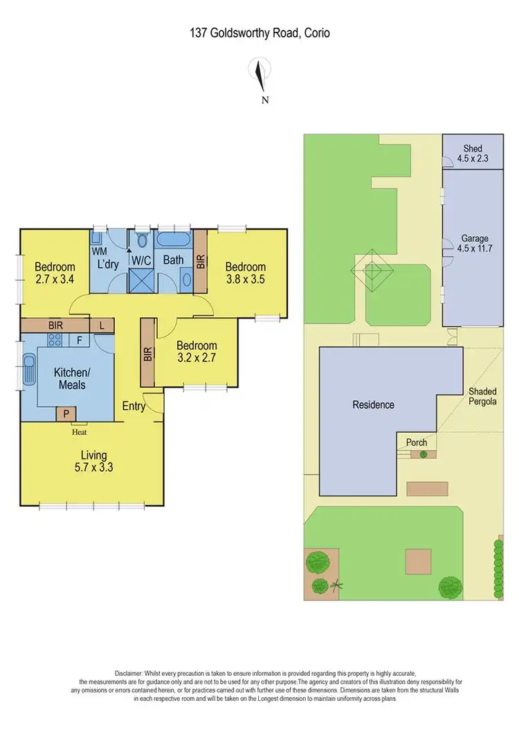 Floorplan of Homely house listing, 137 Goldsworthy Road, Corio VIC 3214