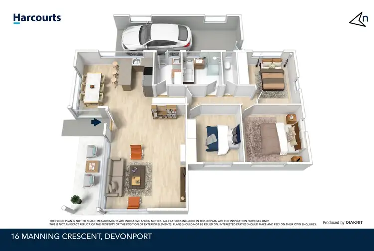 Floorplan of Homely house listing, 16 Manning Crescent, Devonport TAS 7310
