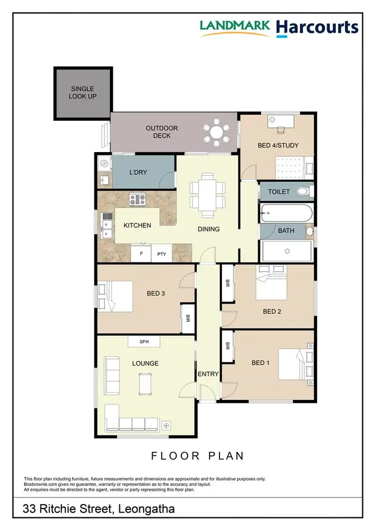 Floorplan of Homely house listing, 33 Ritchie Street, Leongatha VIC 3953