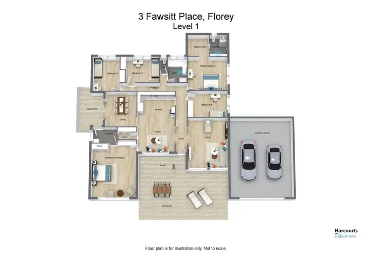 Floorplan of Homely house listing, 3 Fawsitt Place, Florey ACT 2615