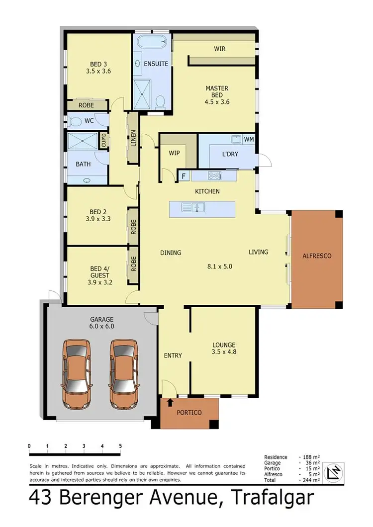 Floorplan of Homely house listing, 43 Berenger Avenue, Trafalgar VIC 3824