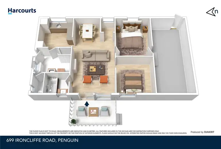 Floorplan of Homely house listing, 699 Ironcliffe Road, Penguin TAS 7316