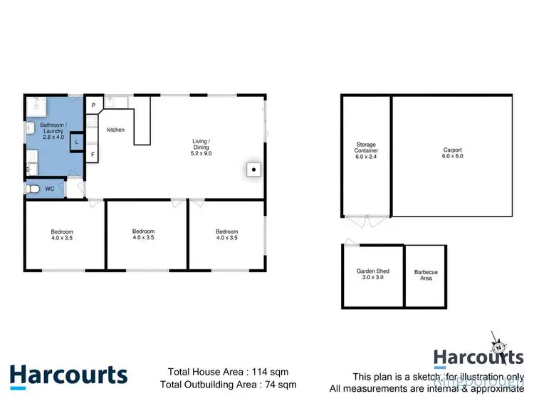 Floorplan of Homely house listing, 19 Hayes Road, Adventure Bay TAS 7150