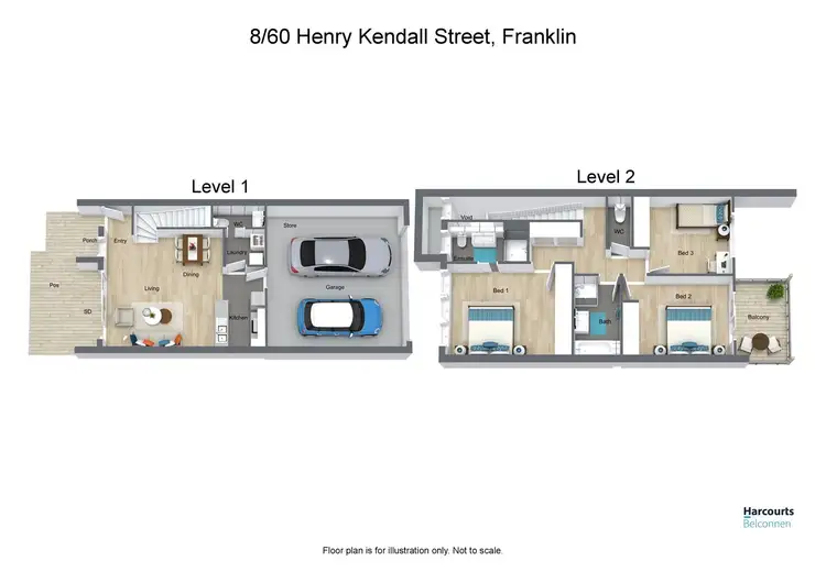Floorplan of Homely townhouse listing, 8/60 Henry Kendall Street, Franklin ACT 2913