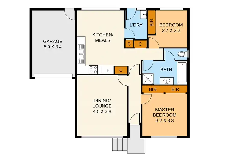 Floorplan of Homely unit listing, 6/24 Lording Street, Ferntree Gully VIC 3156