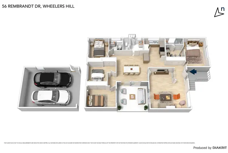 Floorplan of Homely house listing, 56 Rembrandt Drive, Wheelers Hill VIC 3150