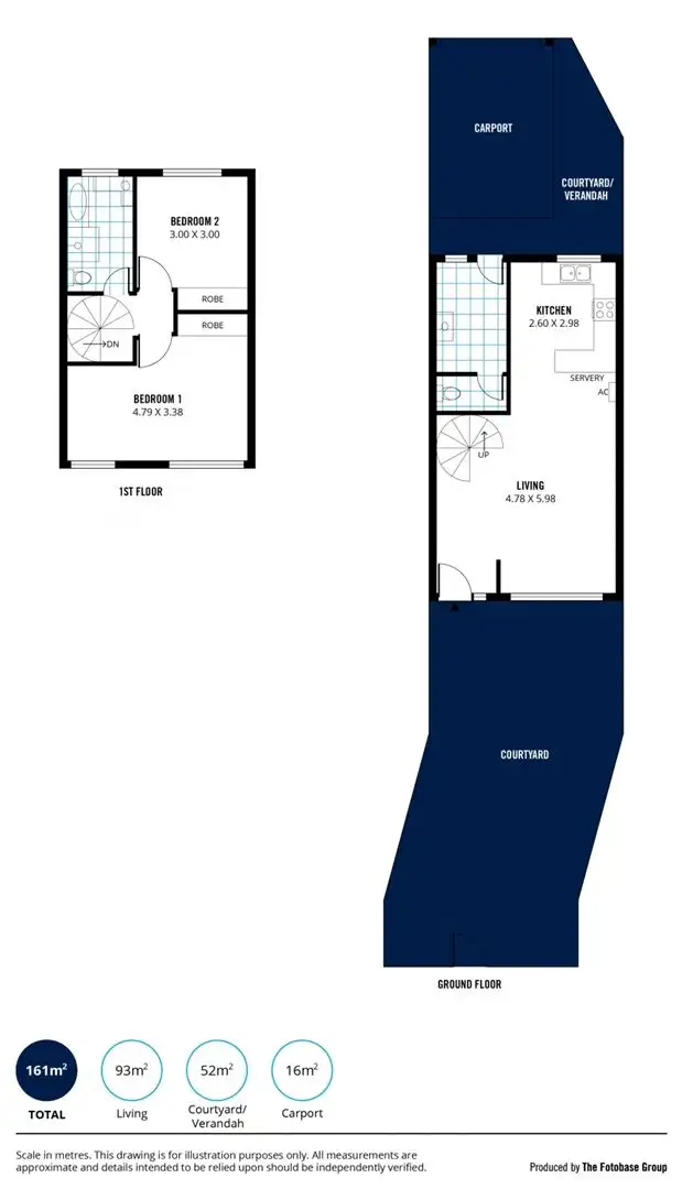 Floorplan of Homely townhouse listing, 2/76 Leicester Street, Parkside SA 5063