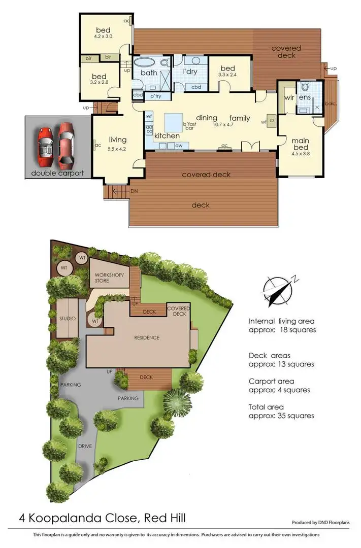Floorplan of Homely house listing, 4 Koopalanda Close, Red Hill VIC 3937