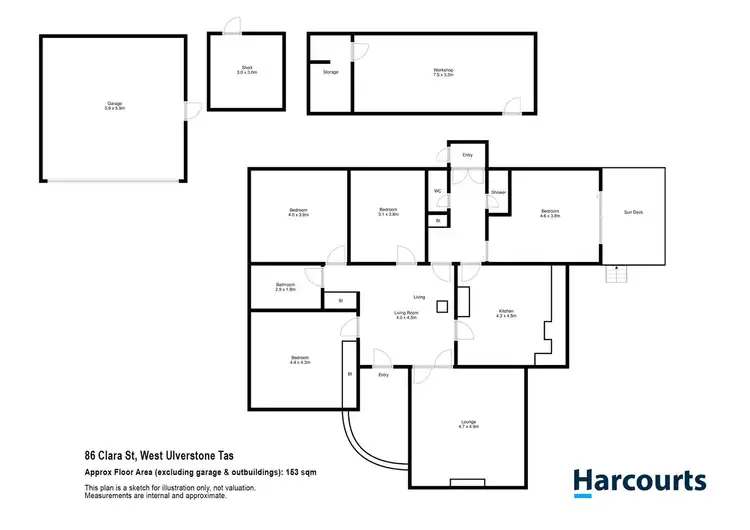 Floorplan of Homely house listing, 86 Clara Street, West Ulverstone TAS 7315
