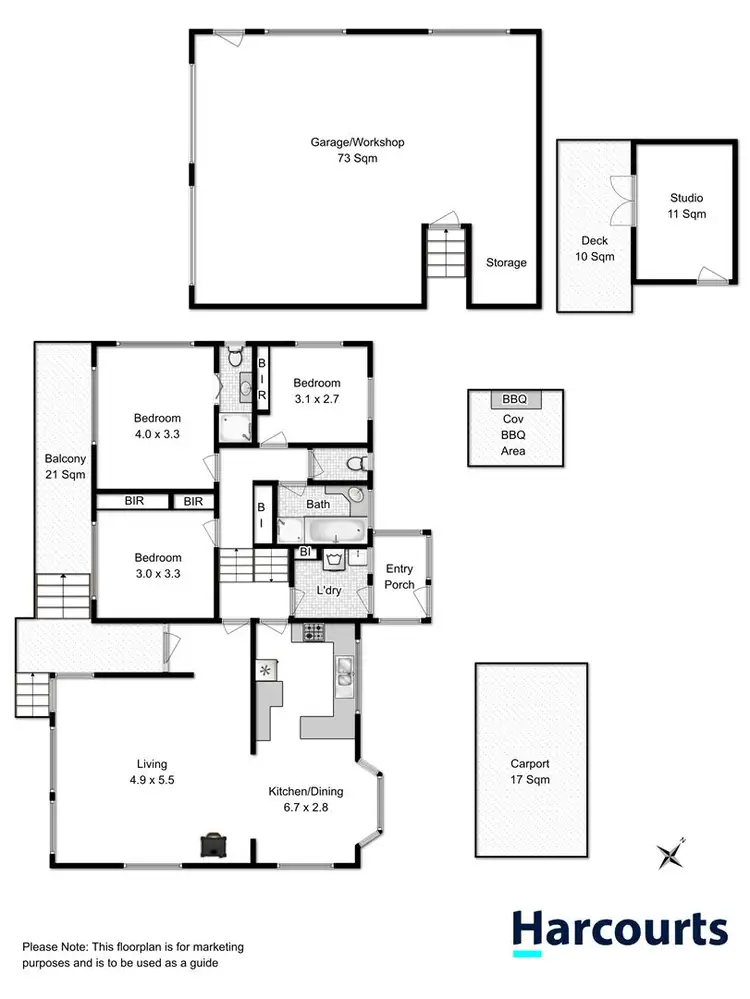 Floorplan of Homely house listing, 206 Blessington Street, South Arm TAS 7022