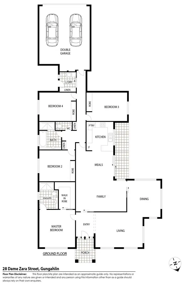 Floorplan of Homely townhouse listing, 28 Dame Zara Street, Gungahlin ACT 2912