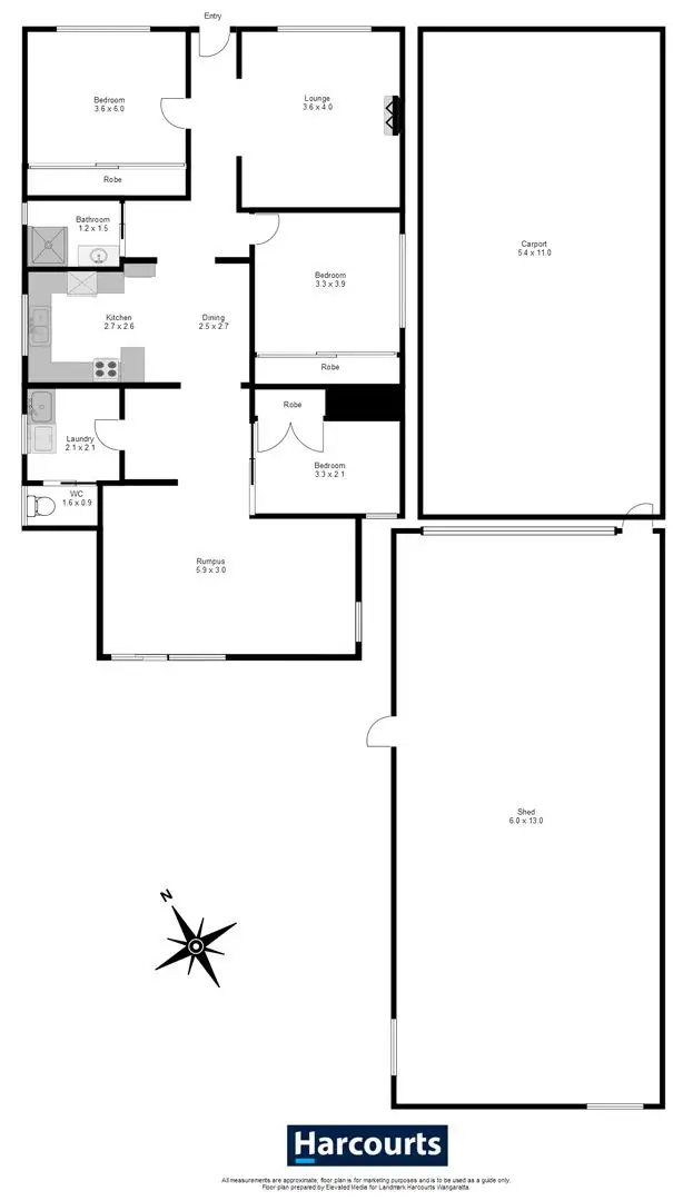 Floorplan of Homely house listing, 19 Hamilton Crescent, Wangaratta VIC 3677