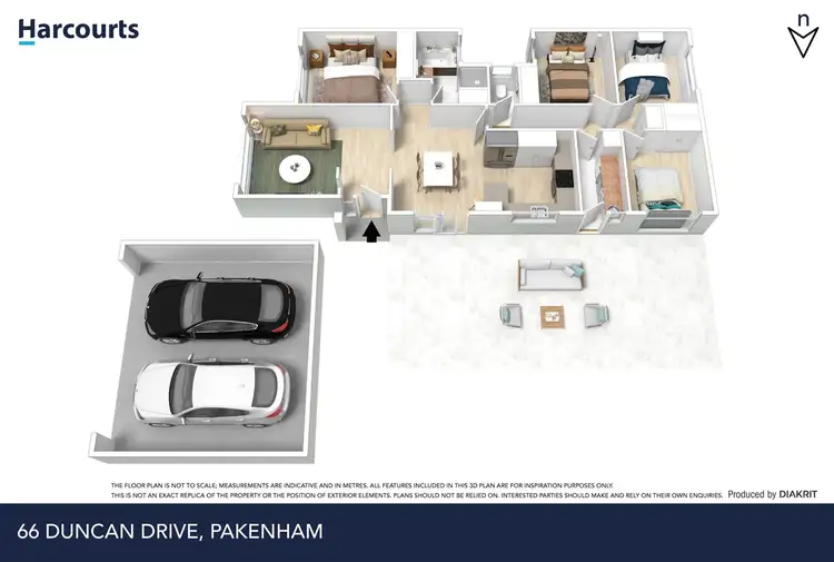 Floorplan of Homely house listing, 66 Duncan Drive, Pakenham VIC 3810