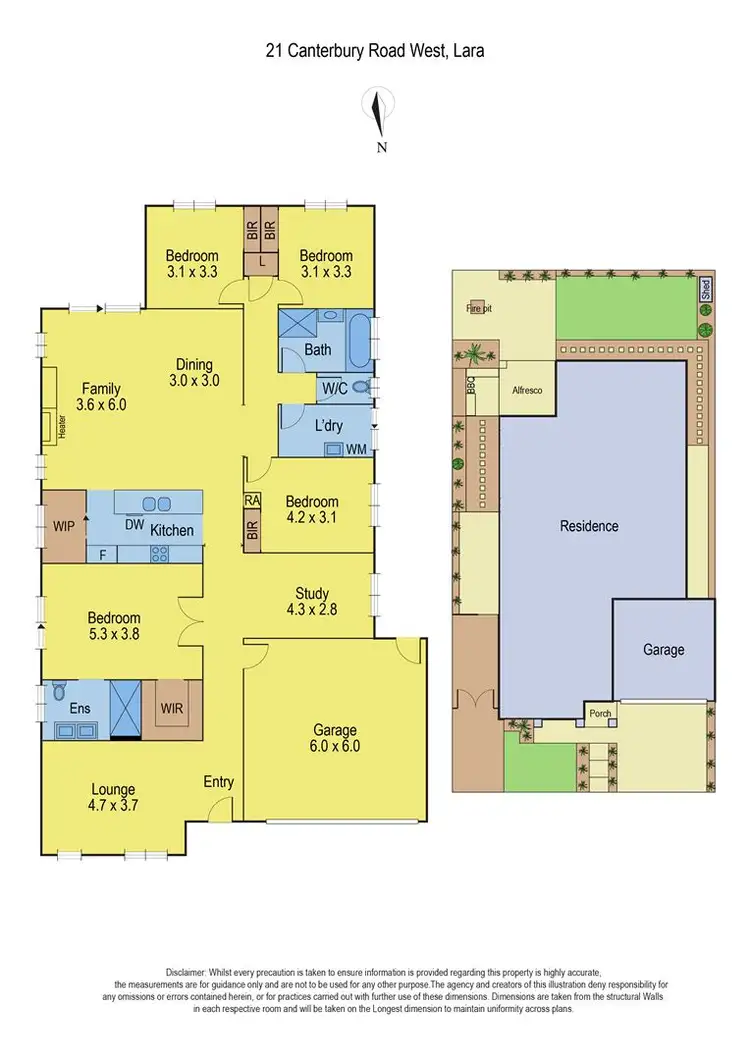 Floorplan of Homely house listing, 21 Canterbury Road West, Lara VIC 3212