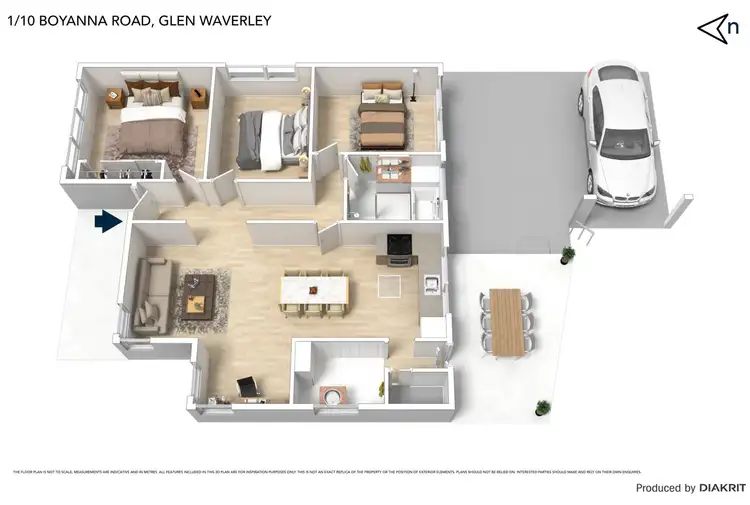 Floorplan of Homely unit listing, 1/10 Boyanna Road, Glen Waverley VIC 3150