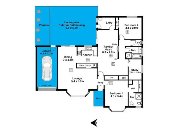Floorplan of Homely unit listing, 5/34-36 Alison Street, Glenelg North SA 5045