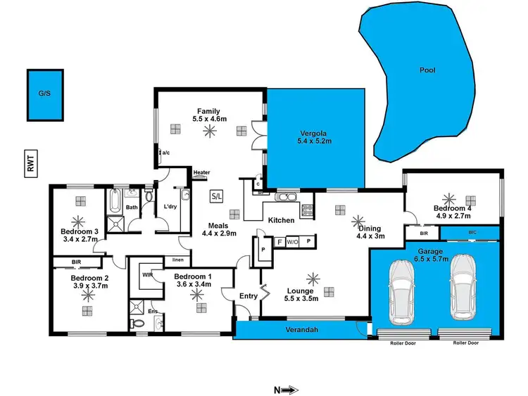 Floorplan of Homely house listing, 10 Hopkins Cres, North Brighton SA 5048