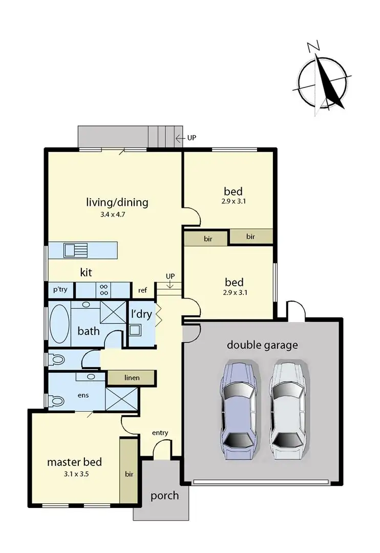 Floorplan of Homely unit listing, 1/39 Victoria Street, Drouin VIC 3818
