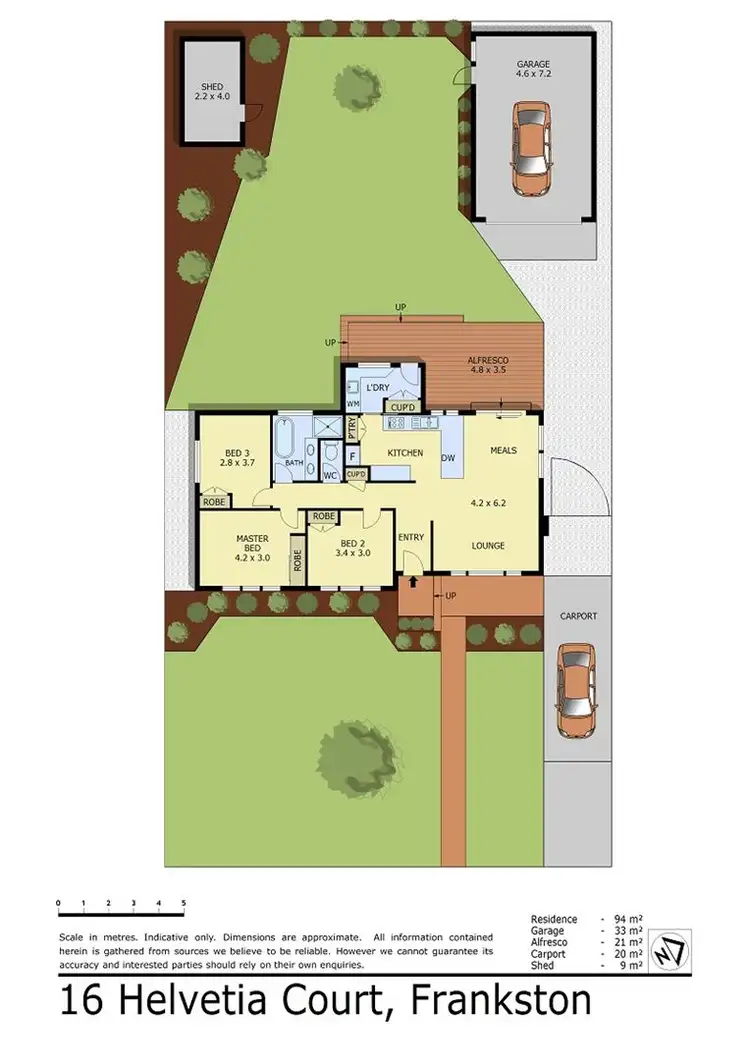 Floorplan of Homely house listing, 16 Helvetia Court, Frankston VIC 3199