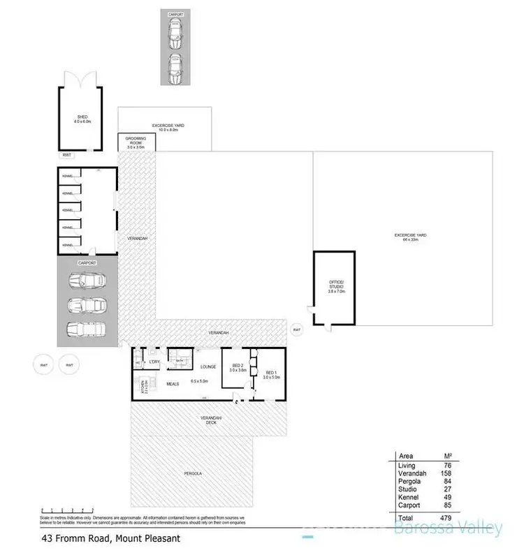 Floorplan of Homely rural property listing, 43 Fromm Rd, Mount Pleasant SA 5235