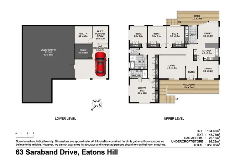 Floorplan of Homely house listing, 63 Saraband Drive, Eatons Hill QLD 4037