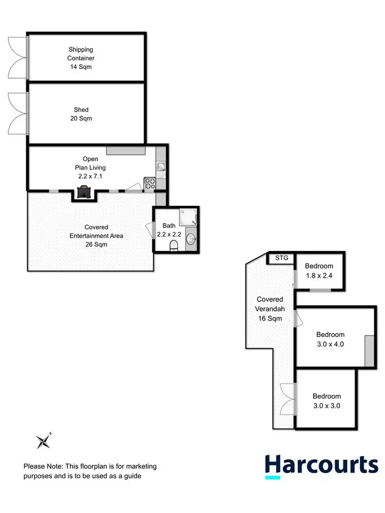 Floorplan of Homely land listing, 15 Dago Point Road, Interlaken TAS 7030