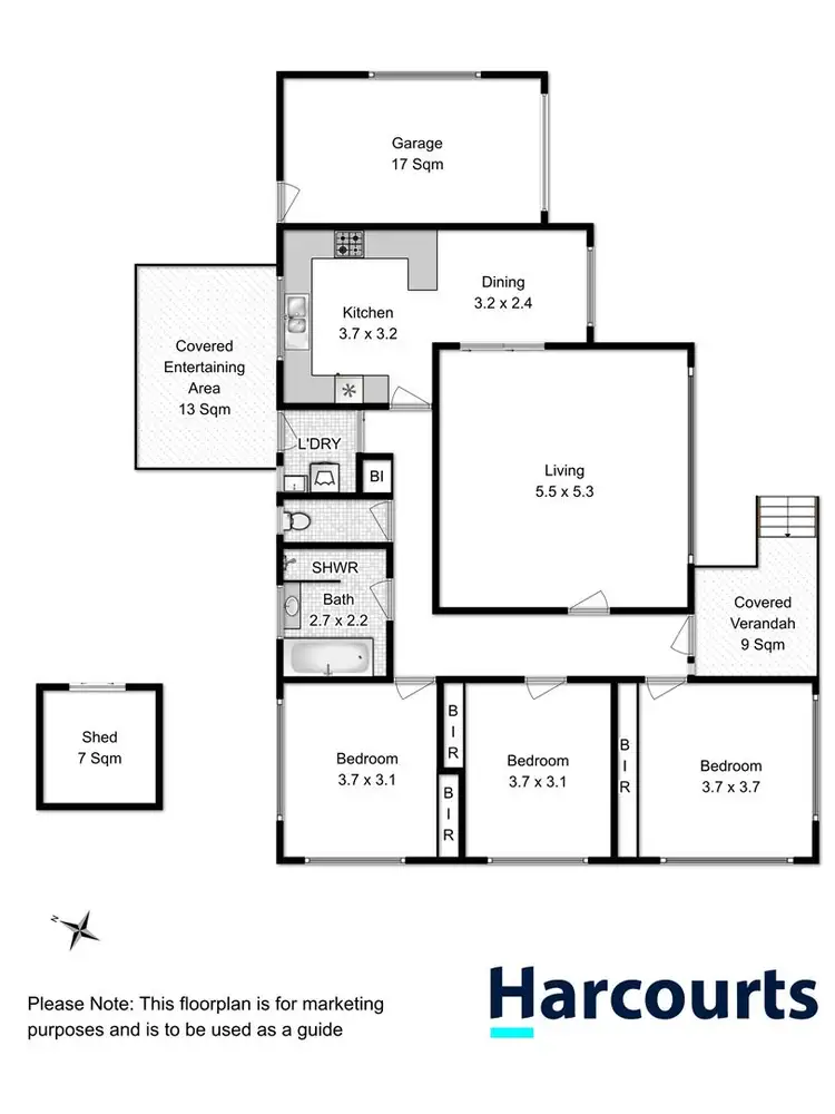 Floorplan of Homely house listing, 358 Clarence Street, Howrah TAS 7018