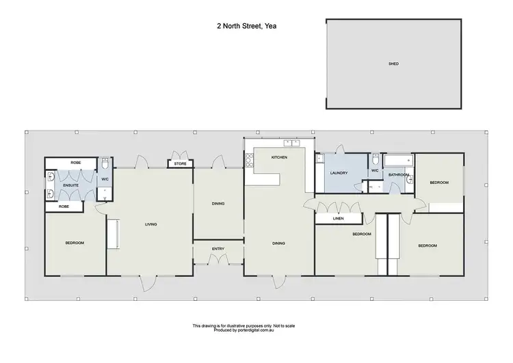 Floorplan of Homely rural property listing, 2 North Street, Yea VIC 3717