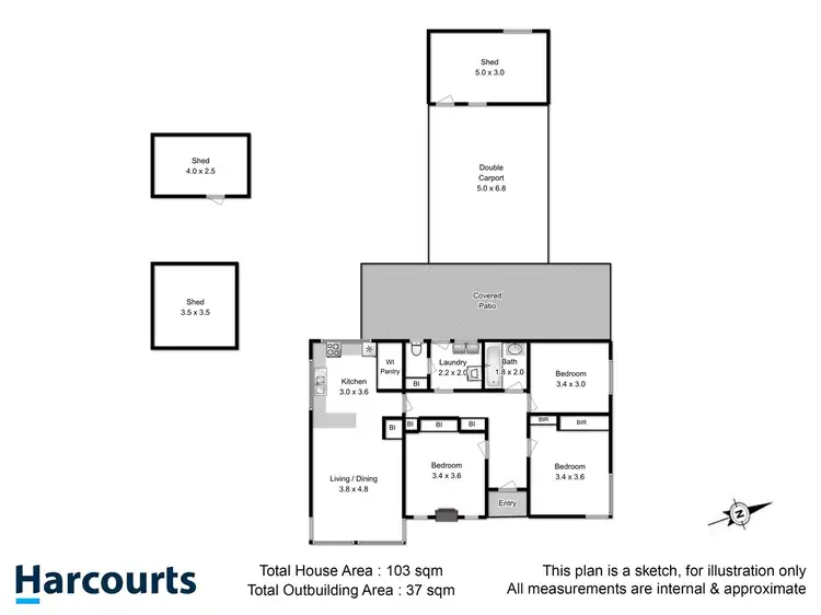 Floorplan of Homely house listing, 135 Roslyn Avenue, Blackmans Bay TAS 7052