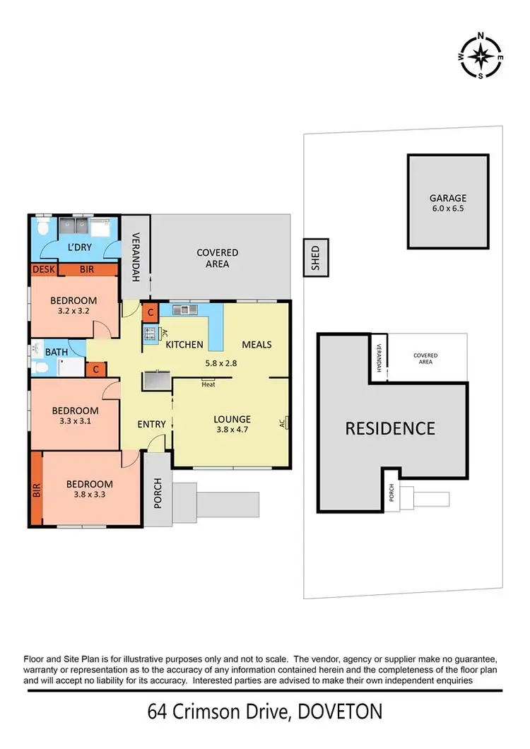 Floorplan of Homely house listing, 64 Crimson Drive, Doveton VIC 3177