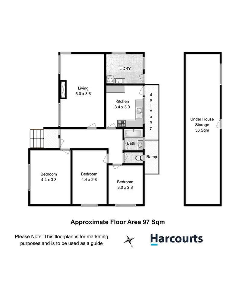 Floorplan of Homely house listing, 10 Garden Grove, West Moonah TAS 7009