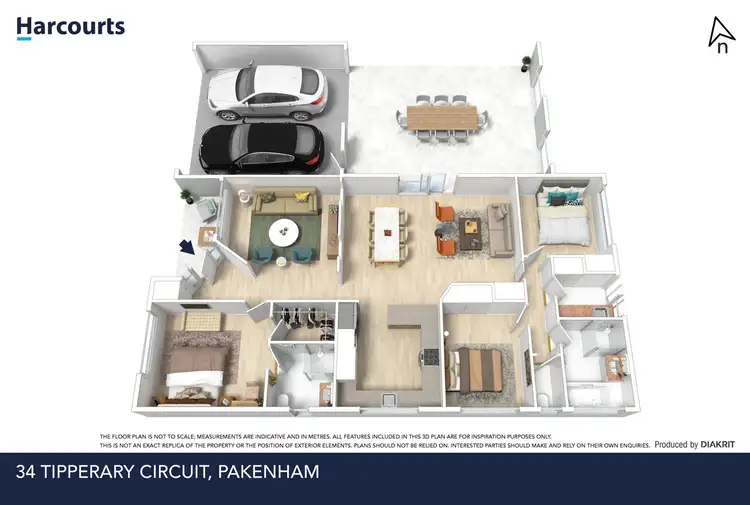 Floorplan of Homely house listing, 34 Tipperary Circuit, Pakenham VIC 3810