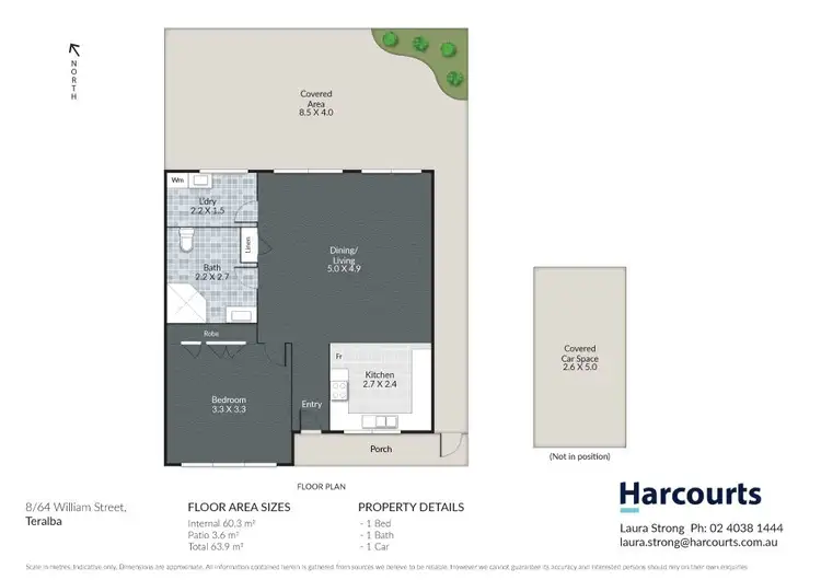 Floorplan of Homely unit listing, 8/64 William Street, Teralba NSW 2284