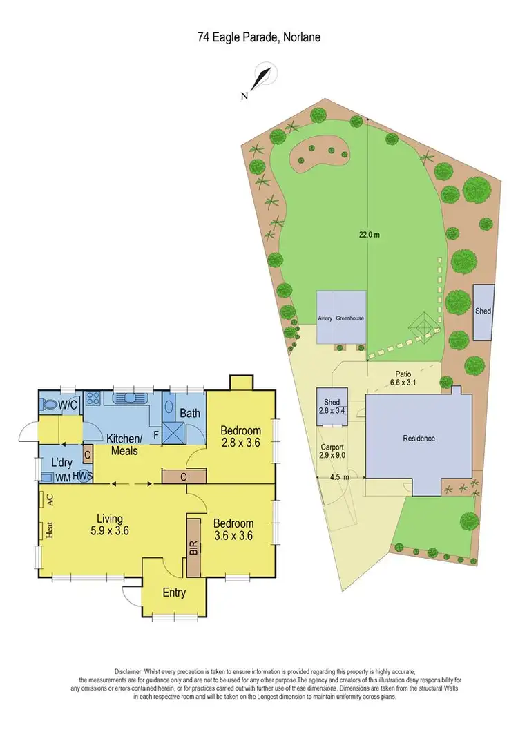 Floorplan of Homely house listing, 74 Eagle Parade, Norlane VIC 3214